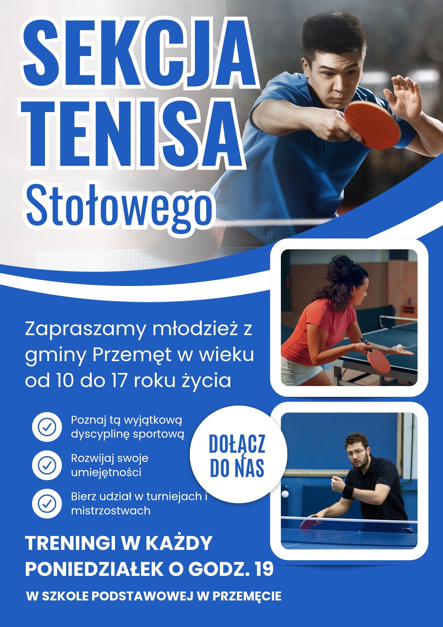 SEKCJA TENISA STOŁOWEGO w naszej szkole!!!